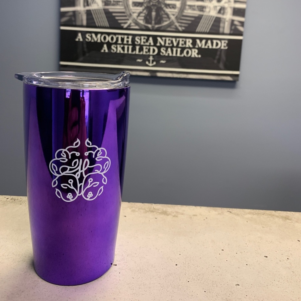 The H Life Purple Metallic Tumbler